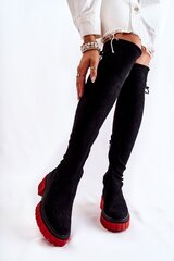 Ilgaauliai batai moterims Step in style LKK185581, juodi kaina ir informacija | Aulinukai, ilgaauliai batai moterims | pigu.lt