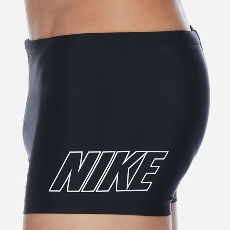 Nike maudymosi trumpikės vyrams Logo M NESSD646, juodos kaina ir informacija | Maudymosi šortai, glaudės | pigu.lt