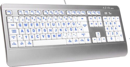 Клавиатура AZIO, KB540, белая цена и информация | Клавиатуры | pigu.lt