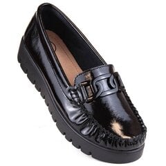 Черные кожаные туфли цена и информация | Женские туфли | pigu.lt