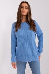 Megztinis moterims AT LKK1857272942, mėlynas kaina ir informacija | Megztiniai moterims | pigu.lt