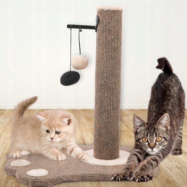 Draskyklė katėms su žaislu, 42cm цена и информация | Draskyklės | pigu.lt