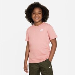 Nike marškinėliai mergaitėms Sportswear FD0927-618 SW1002600.8490, rožiniai kaina ir informacija | Marškinėliai mergaitėms | pigu.lt