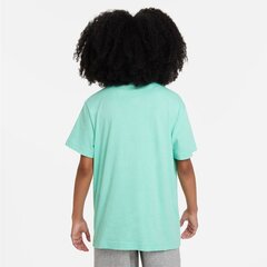 Nike marškinėliai mergaitėms Sportswear FD0928-349 SW1002601.8490, žali цена и информация | Футболка для девочек | pigu.lt