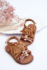 Basutės vaikams Brown Missy, rudos цена и информация | Сандали NATIVE Charley Block Child 233954 | pigu.lt