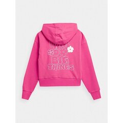 Bluzonas mergaitėms 4F Jr sw1002744.6482, rožinis цена и информация | Свитеры, жилетки, пиджаки для девочек | pigu.lt
