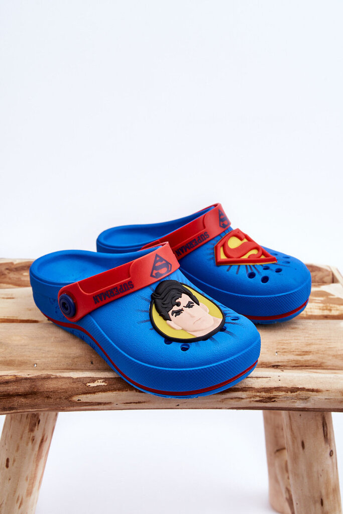 Šlepetės vaikams Superman Grendene Kids JJ385004 2590925, mėlynos цена и информация | Šlepetės, kambario avalynė vaikams | pigu.lt