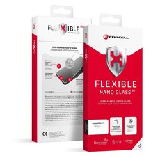 Forcell Flexible Nano Стекло 5D для iPhone 15 черный цена и информация | Google Pixel 3a - 3mk FlexibleGlass Lite™ защитная пленка для экрана | pigu.lt