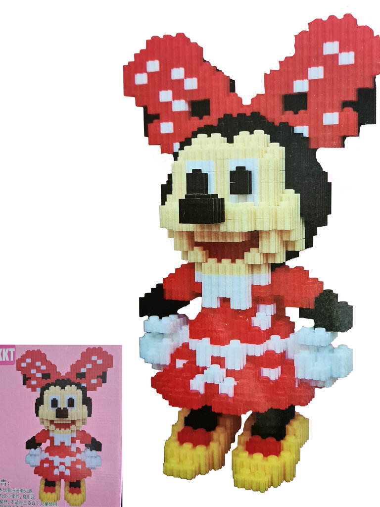 3D konstruktorius iš kaladėlių Minnie Mouse, 1529 d. цена и информация | Konstruktoriai ir kaladėlės | pigu.lt