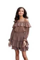 Suknelė moterims Roco Fashion LKK186114.2679, ruda kaina ir informacija | Suknelės | pigu.lt
