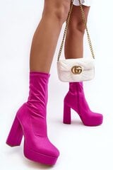 Aulinukai moterims BSB277702681, rožiniai kaina ir informacija | Aulinukai, ilgaauliai batai moterims | pigu.lt