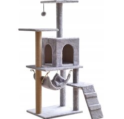 5 уровневая кошачья когтеточка с зонами для отдыха, 138 см цена и информация | Когтеточки | pigu.lt