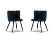 2-ių kėdžių komplektas Cosmopolitan Design Evora, mėlynas kaina ir informacija | Virtuvės ir valgomojo kėdės | pigu.lt
