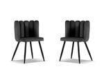 2-ių kėdžių komplektas Cosmopolitan Design Evora, pilkas