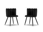 2-ių kėdžių komplektas Cosmopolitan Design Evora, juodas