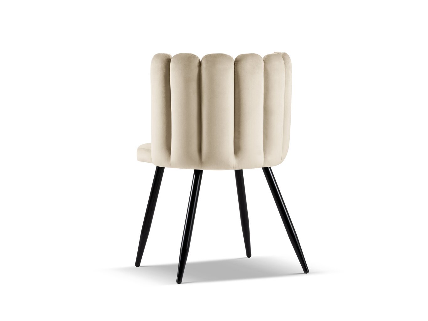Kėdė Cosmopolitan Design Evora, smėlio/juoda kaina ir informacija | Virtuvės ir valgomojo kėdės | pigu.lt