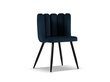 Kėdė Cosmopolitan Design Evora, mėlyna/juoda kaina ir informacija | Virtuvės ir valgomojo kėdės | pigu.lt