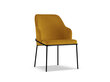 Kėdė Cosmopolitan Design Sandrine, geltona/juoda kaina ir informacija | Virtuvės ir valgomojo kėdės | pigu.lt