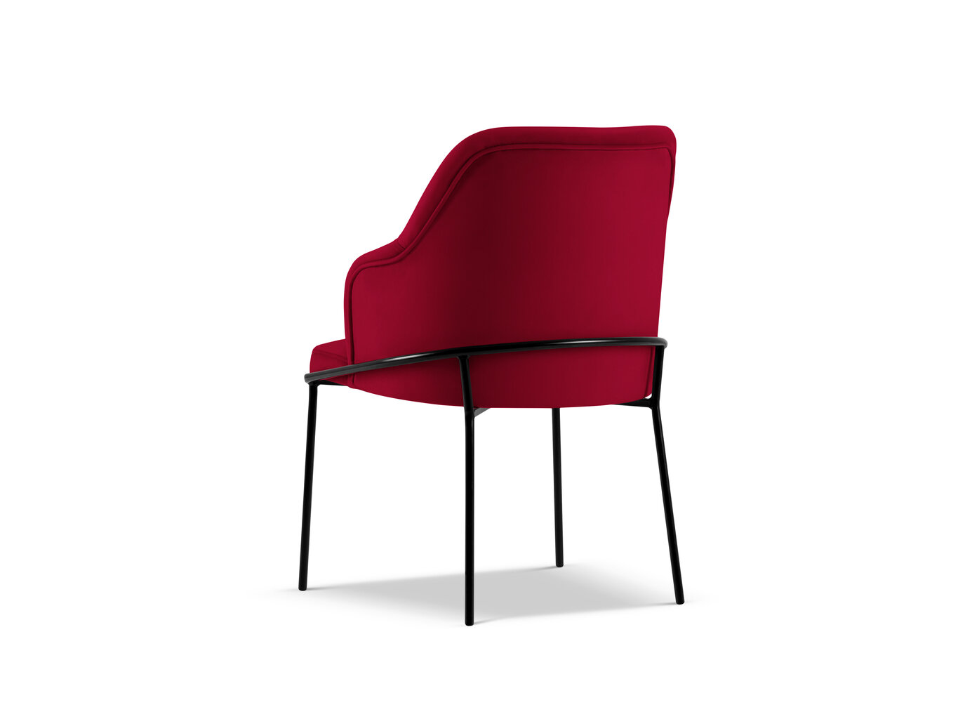 Kėdė Cosmopolitan Design Sandrine, raudona/juoda kaina ir informacija | Virtuvės ir valgomojo kėdės | pigu.lt