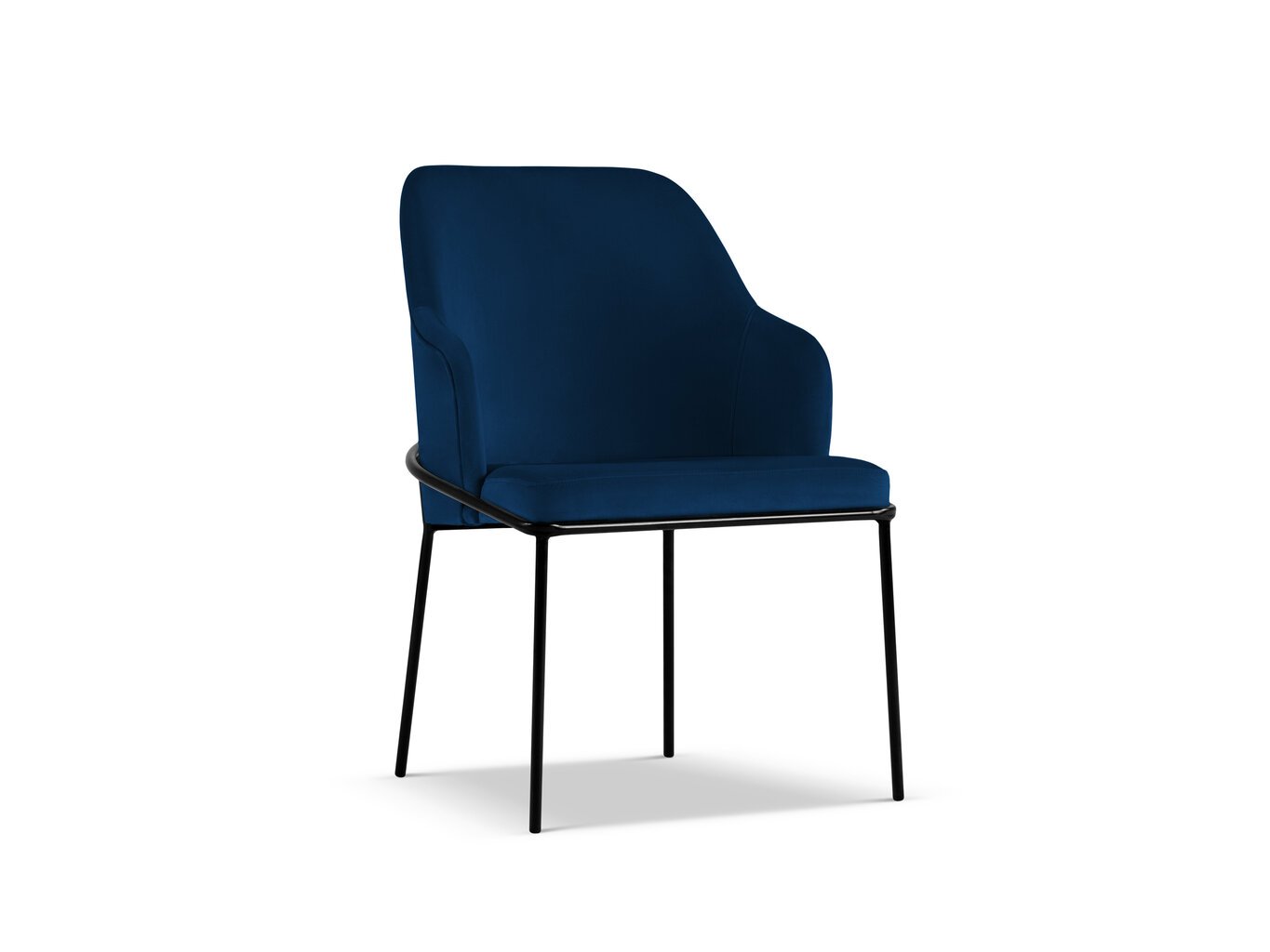 Kėdė Cosmopolitan Design Sandrine, mėlyna/juoda kaina ir informacija | Virtuvės ir valgomojo kėdės | pigu.lt