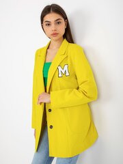 Švarkelis moterims, geltonas цена и информация | Женские пиджаки | pigu.lt