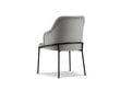 Kėdė Cosmopolitan Design Sandrine, pilka/juoda kaina ir informacija | Virtuvės ir valgomojo kėdės | pigu.lt