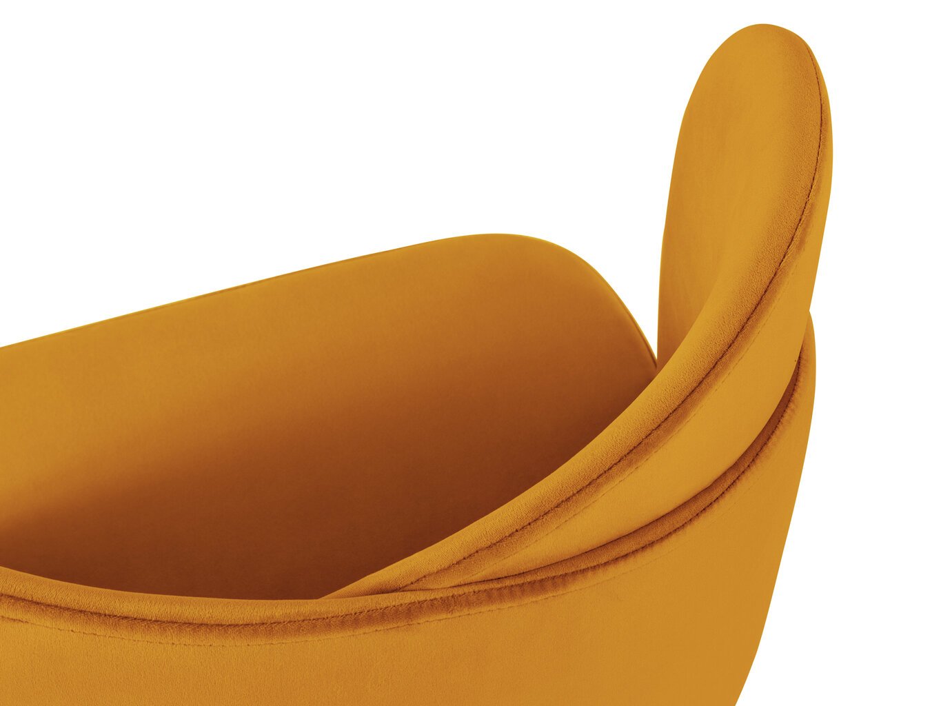 2-ių kėdžių komplektas Cosmopolitan Design Santana, oranžinis kaina ir informacija | Virtuvės ir valgomojo kėdės | pigu.lt