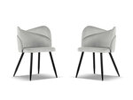 2-ių kėdžių komplektas Cosmopolitan Design Santana, pilkas