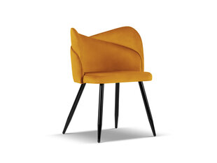 Kėdė Cosmopolitan Design Santana, geltona/juoda kaina ir informacija | Virtuvės ir valgomojo kėdės | pigu.lt
