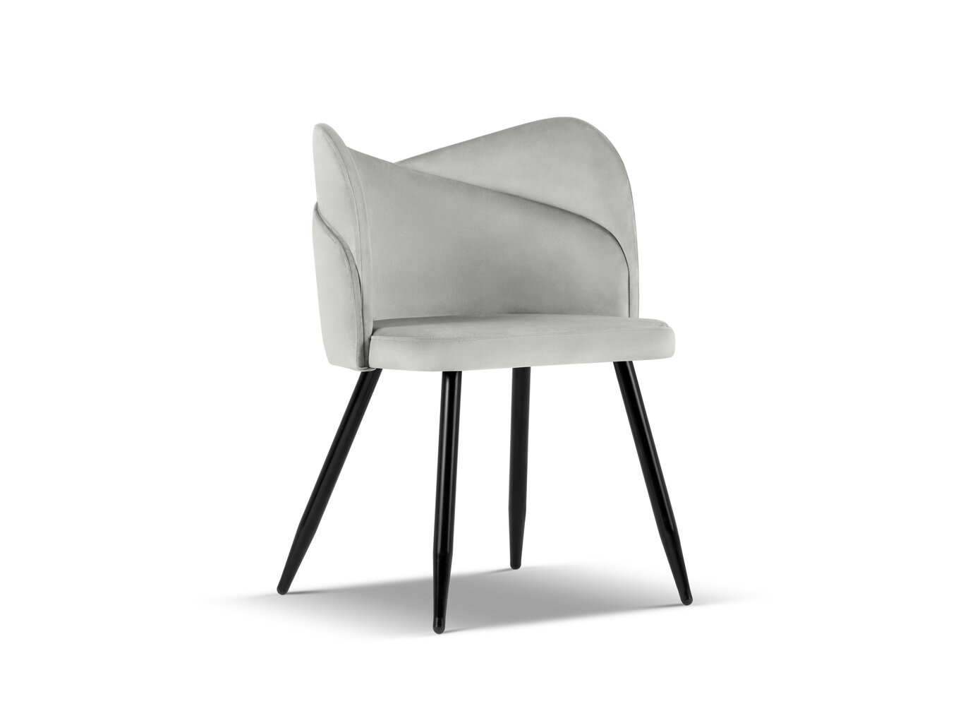 Kėdė Cosmopolitan Design Santana, pilka/juoda kaina ir informacija | Virtuvės ir valgomojo kėdės | pigu.lt