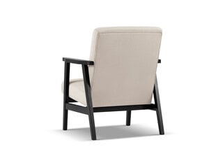 Fotelis Cosmopolitan Design Tomar, smėlio/juodas kaina ir informacija | Svetainės foteliai | pigu.lt