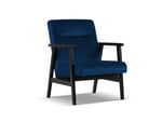 Кресло Cosmopolitan Design Tomar, синий/черный цвет