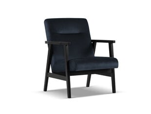 Fotelis Cosmopolitan Design Tomar, mėlynas/juodas kaina ir informacija | Svetainės foteliai | pigu.lt