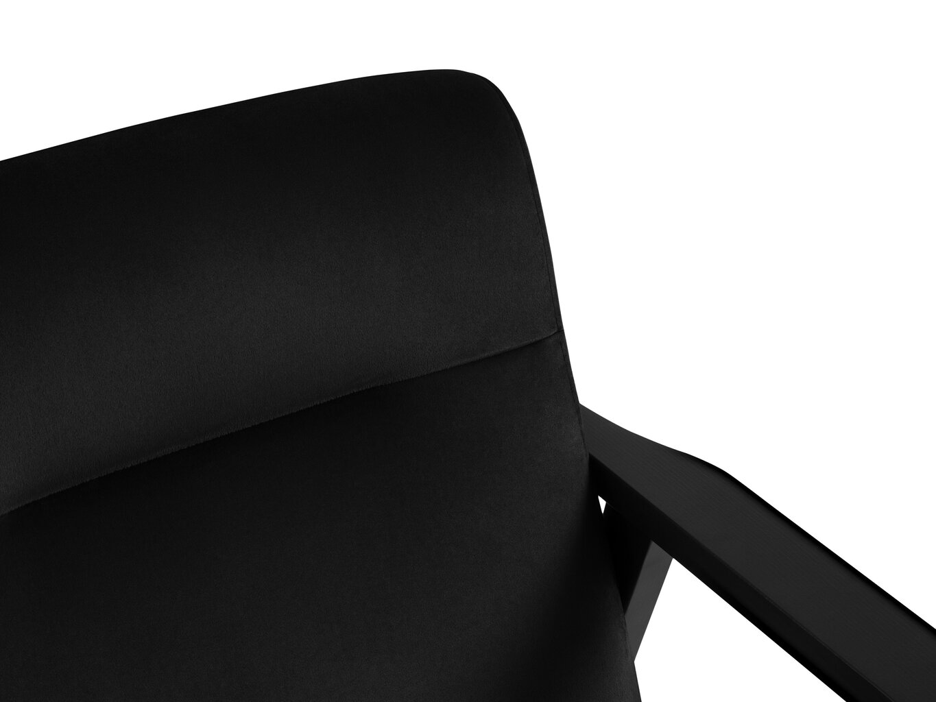 Fotelis Cosmopolitan Design Tomar, juodas kaina ir informacija | Svetainės foteliai | pigu.lt
