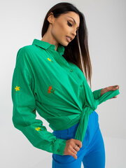 Marškiniai moterims Fkrs1030114ff55b020, žali kaina ir informacija | Palaidinės, marškiniai moterims | pigu.lt