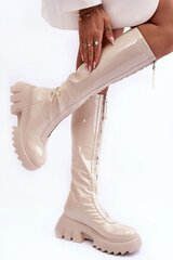Ilgaauliai batai moterims Step In Syle LKK186331.2683, smėlio spalvos цена и информация | Женские ботинки | pigu.lt