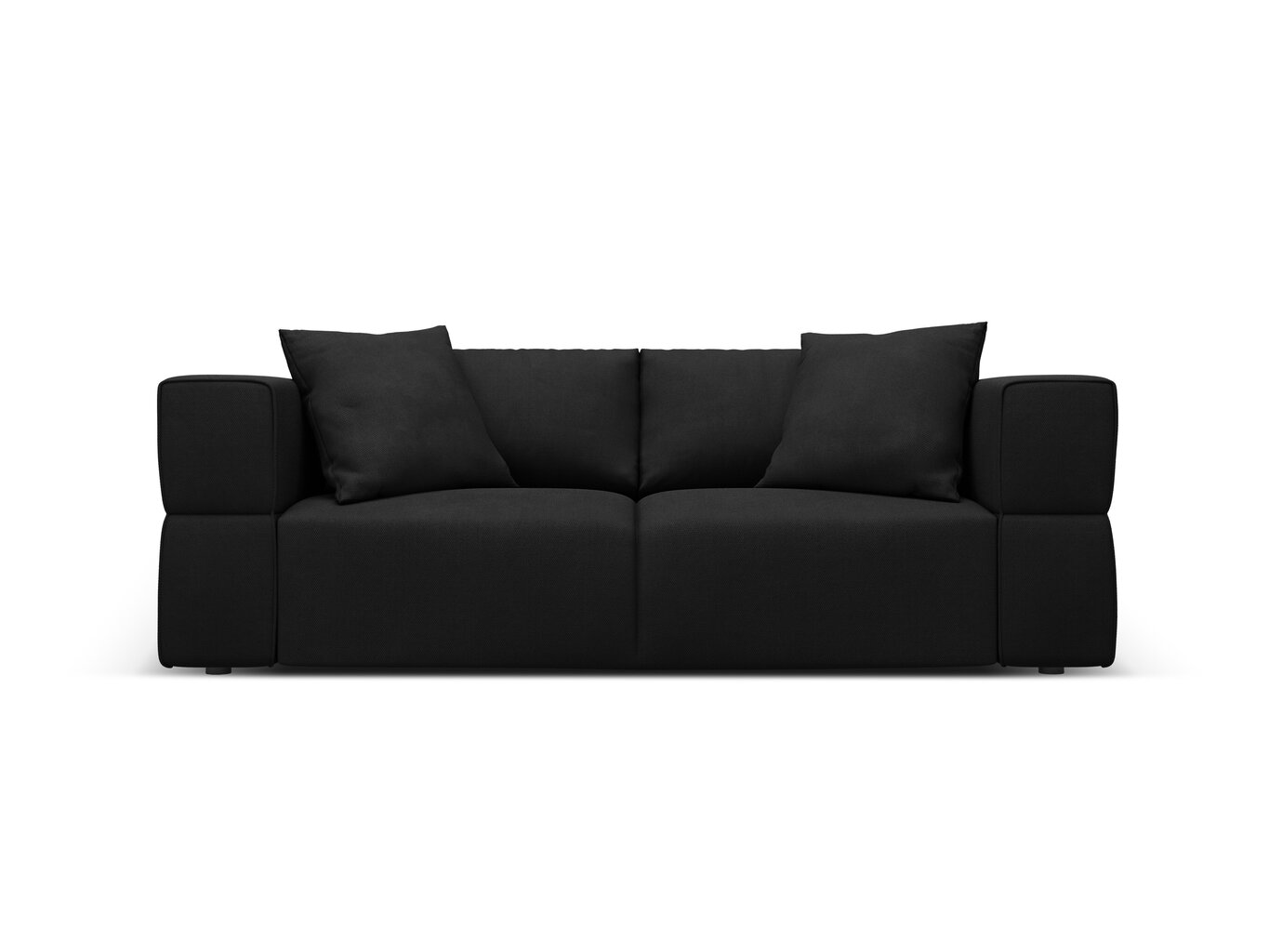 Sofa Milo Casa Esther, 214x103x78 cm, juoda цена и информация | Sofos | pigu.lt