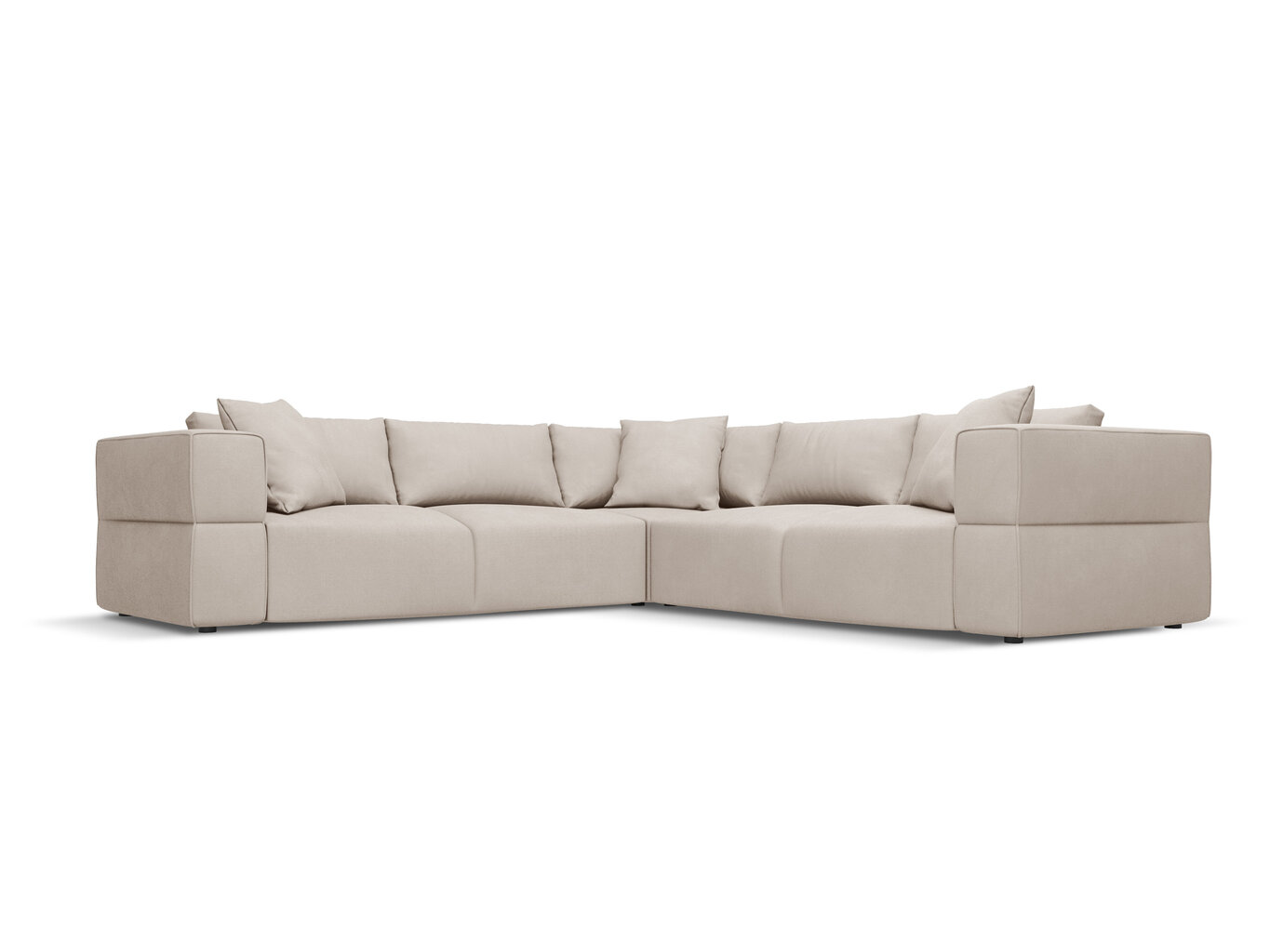 Sofa Milo Casa Esther, 285x285x78 cm, smėlio spalvos kaina ir informacija | Sofos | pigu.lt