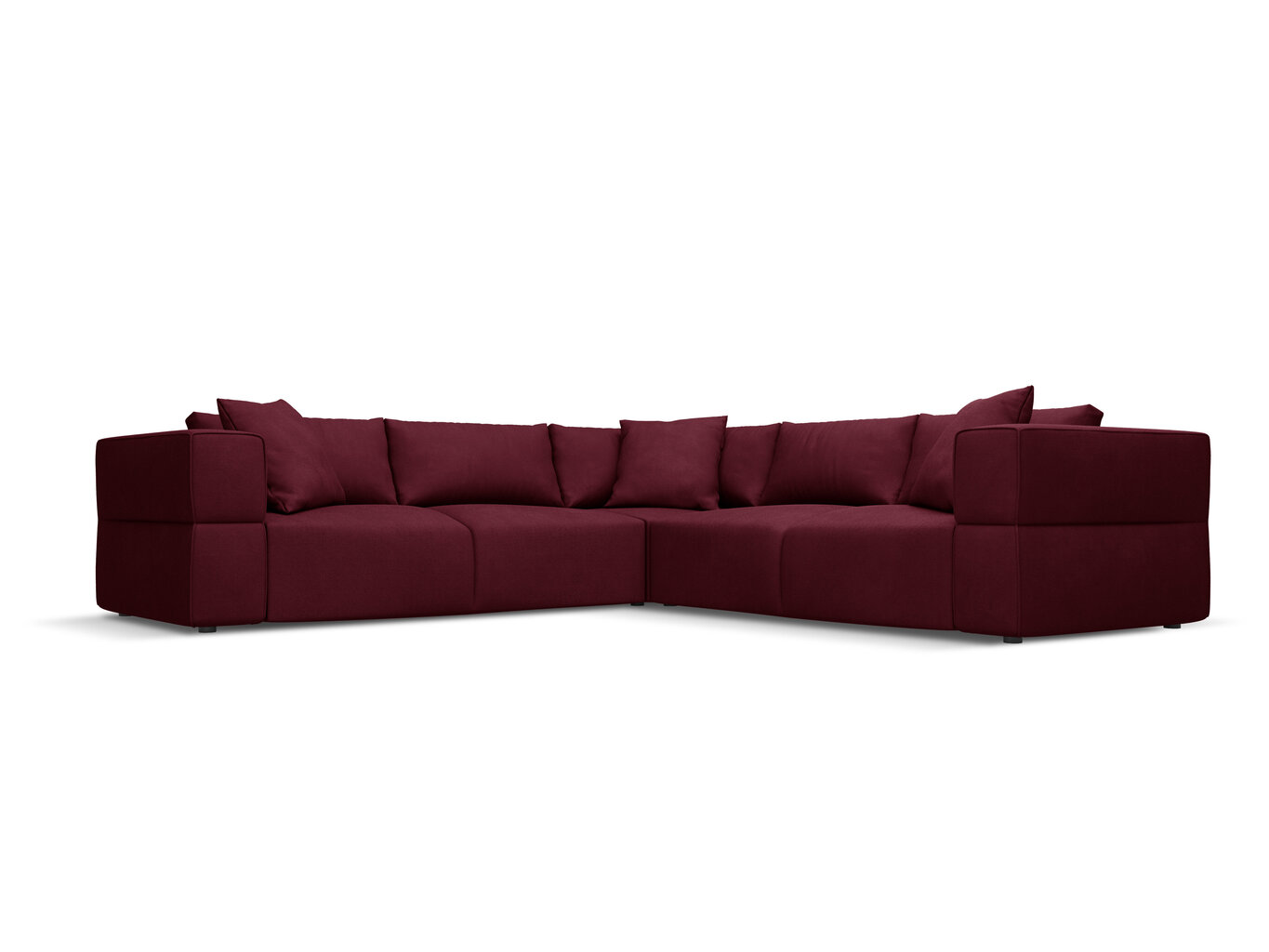 Sofa Milo Casa Esther, 285x285x78 cm, raudona kaina ir informacija | Sofos | pigu.lt