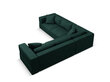 Sofa Milo Casa Esther, 285x285x78 cm, žalia kaina ir informacija | Sofos | pigu.lt