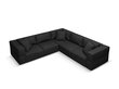 Sofa Milo Casa Esther, 285x285x78 cm, juoda kaina ir informacija | Sofos | pigu.lt