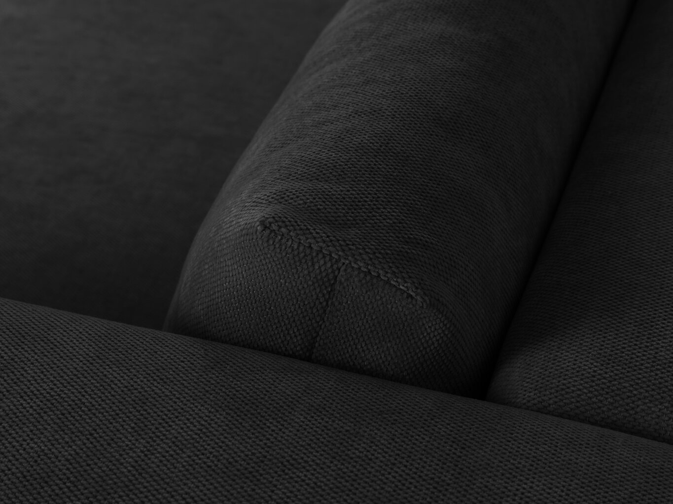 Sofa Milo Caso Esther, 305x174x78 cm, juoda kaina ir informacija | Sofos | pigu.lt