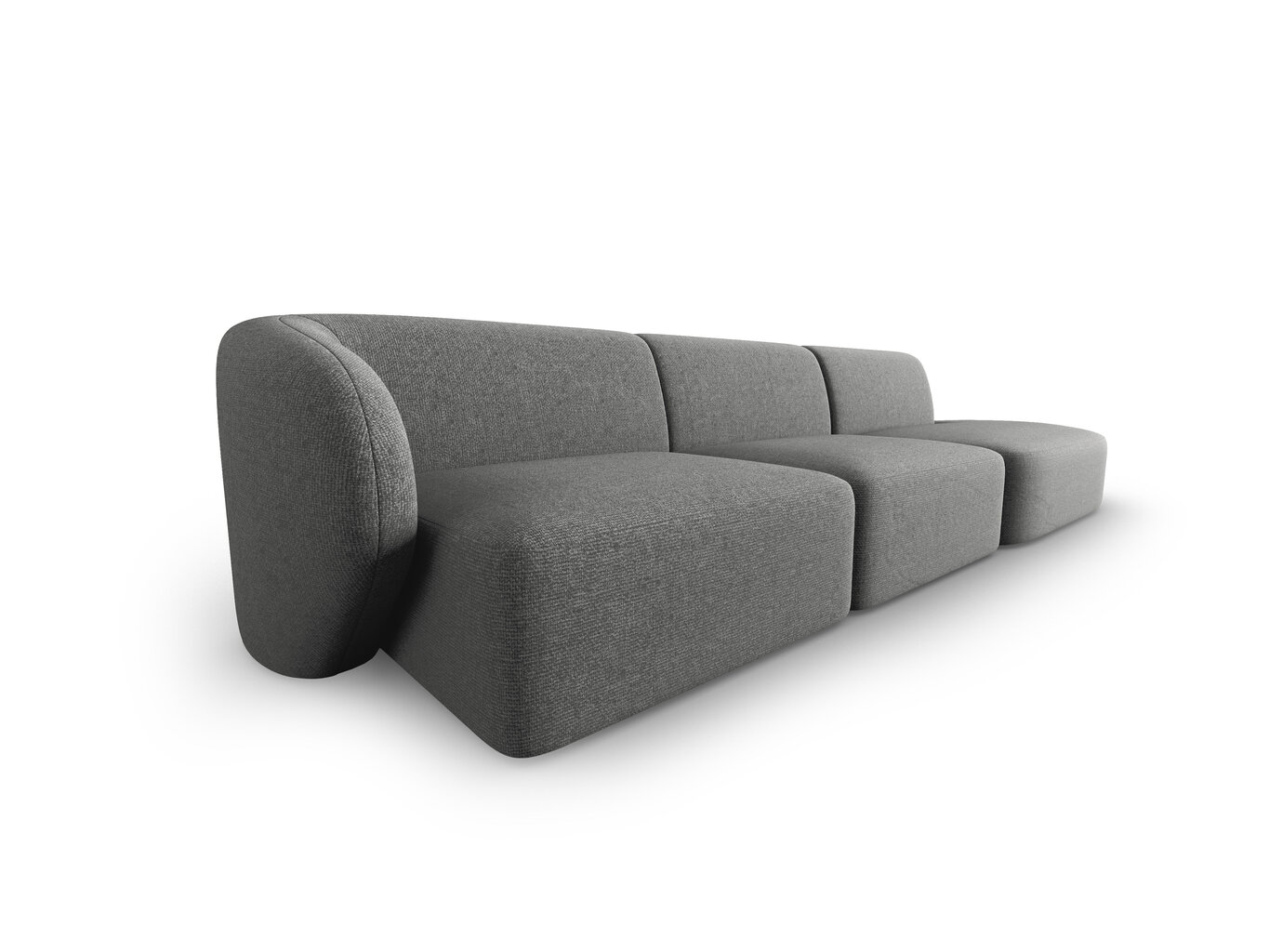 Sofa Milo Casa Paolo, 302x85x74 cm, pilka kaina ir informacija | Sofos | pigu.lt