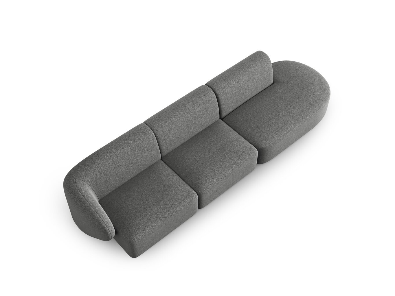 Sofa Milo Casa Paolo, 302x85x74 cm, pilka kaina ir informacija | Sofos | pigu.lt