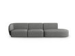 Sofa Milo Casa Paolo, 302x85x74 cm, pilka kaina ir informacija | Sofos | pigu.lt