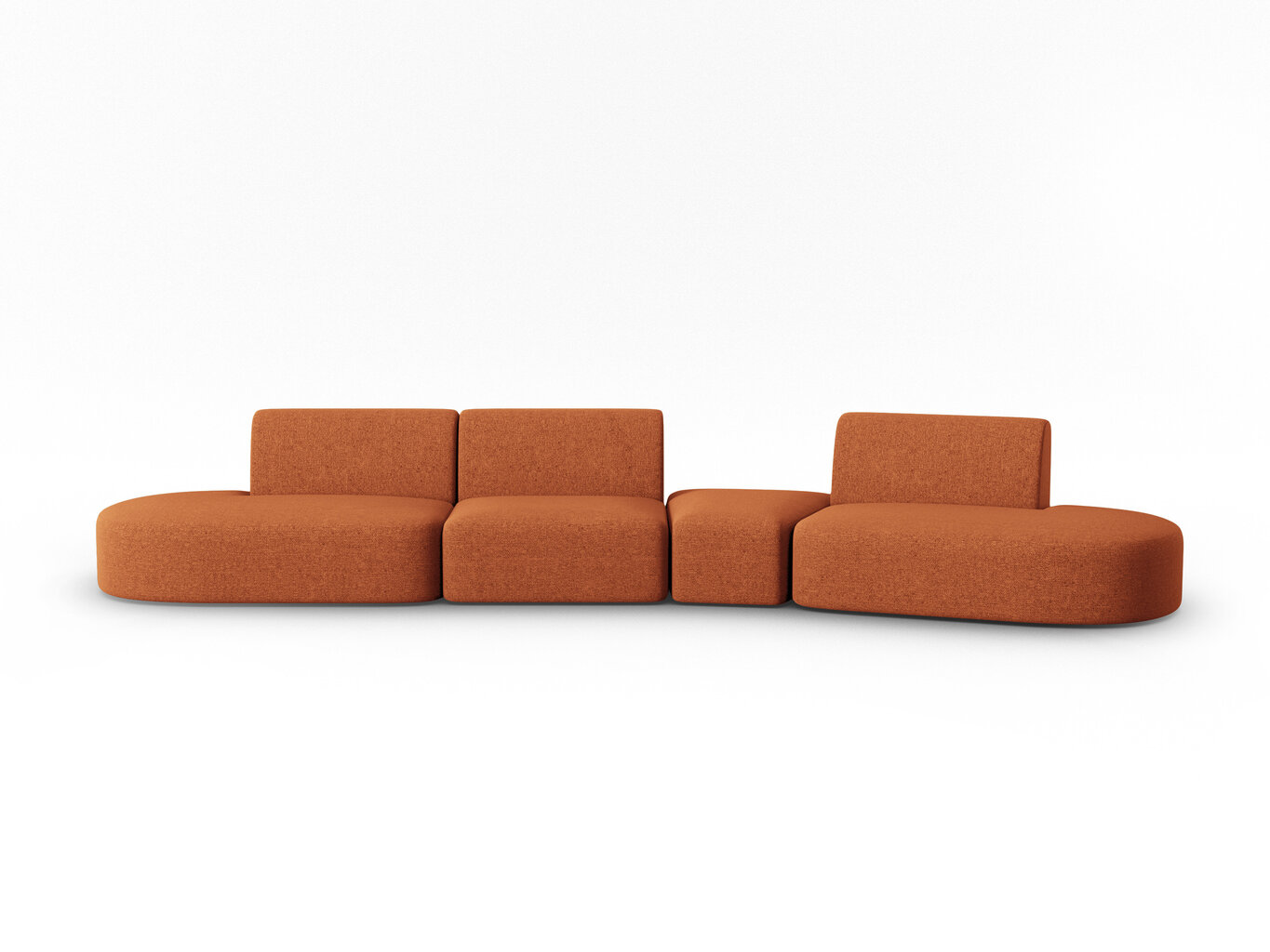 Sofa Milo Casa Paolo, 412x124x74 cm, ruda kaina ir informacija | Sofos | pigu.lt