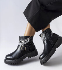Aulinukai moterims Mezzavia Gemre GRM25374, juodi kaina ir informacija | Aulinukai, ilgaauliai batai moterims | pigu.lt