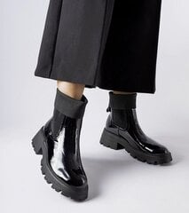 Aulinukai moterims Gemre GRM253822681, juodi kaina ir informacija | Aulinukai, ilgaauliai batai moterims | pigu.lt