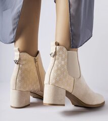 Aulinukai batai moterims Gemre GRM25391.2681, smėlio spalvos цена и информация | Женские ботинки | pigu.lt