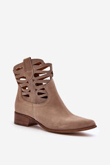 Aulinukai moterims Lewski Shoes BSB27978.2681, smėlio spalvos цена и информация | Женские сапоги | pigu.lt